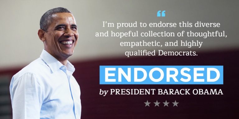 Endorsed By President Barack Obama