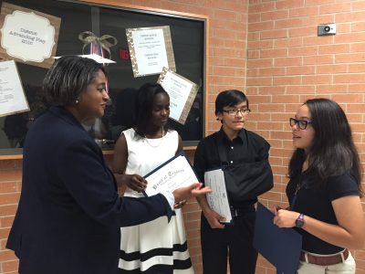 Rep. Bowers Greeting Students